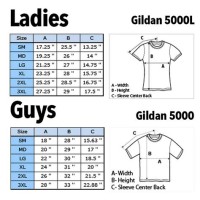 Gildan Clothing Size Chart