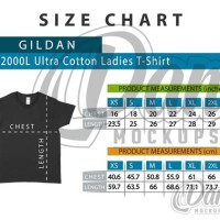 Gildan Uni Size Chart