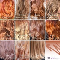 Ginger Strawberry Blonde Hair Color Chart