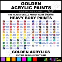 Golden Heavy Body Acrylic Paint Color Chart
