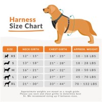 Good2go Dog Harness Sizing Chart