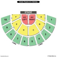 Greek Theater Berkeley Seating Chart Detailed
