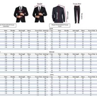 H 038 M Suit Size Chart