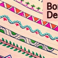 How To Decorate Chart Paper Borders Easy