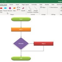 How To Draw Flowchart In Excel 2007