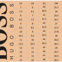 Hugo Boss Shoes Size Chart Nike
