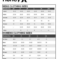 Hurley Womens Bathing Suit Size Chart