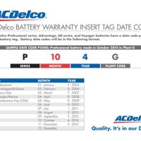 Interstate Battery Warranty Chart