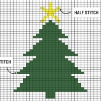 Knitting Chart Christmas Tree