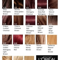 L Oreal Excellence Hair Colour Chart Australia