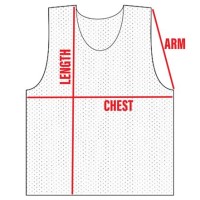 Lacrosse Pinnie Size Chart