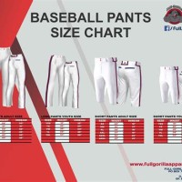 Little League Pants Size Chart