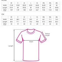 Men S T Shirt Size Chart Cm