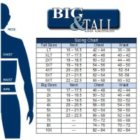 Mens Big And Tall Size Chart