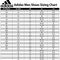 Mens Soccer Cleat Size Chart