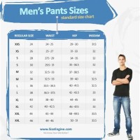 Mens Trousers Size Conversion Chart