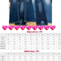 Miss Me Jeans Size Chart Inseam