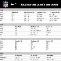 Nfl Jersey Size Chart Youth