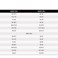 Nike Clothing Size Chart Inches