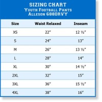 Nike Youth Integrated Football Pants Size Chart
