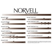 Norvell Tanning Solution Color Chart