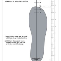 Old Navy Shoe Size Chart