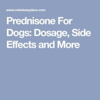 Prednisone For Dogs Dosage Chart