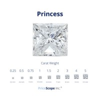 Princess Cut Diamond Chart