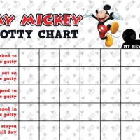 Printable Mickey Mouse Potty Training Chart