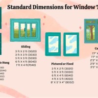 Single Hung Window Size Chart