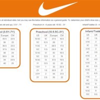 Size Chart For Infant Shoes Nike