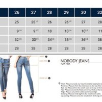 Size Chart For Jeans H 038 Magnum