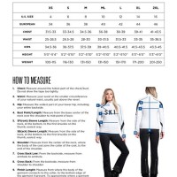 Ski Clothes Size Chart
