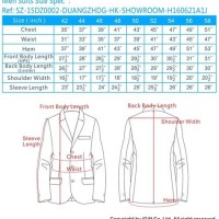 Suit Jacket Size Chart Shoulder