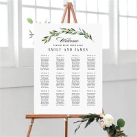 Table Seating Chart Poster Template