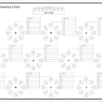 Template Seating Chart For Wedding Reception