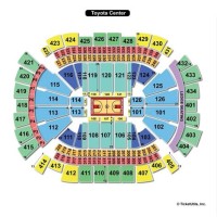 Toyota Center Seating Chart With Seat Numbers