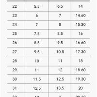 Uk Junior Shoe Size Chart Cm