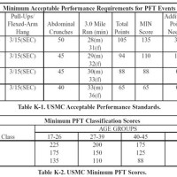 Usmc Plank Score Chart