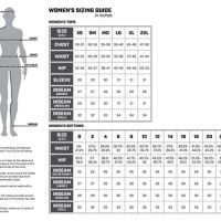 Womens Medium Size Chart