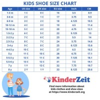 Youth Shoe Size Conversion Chart